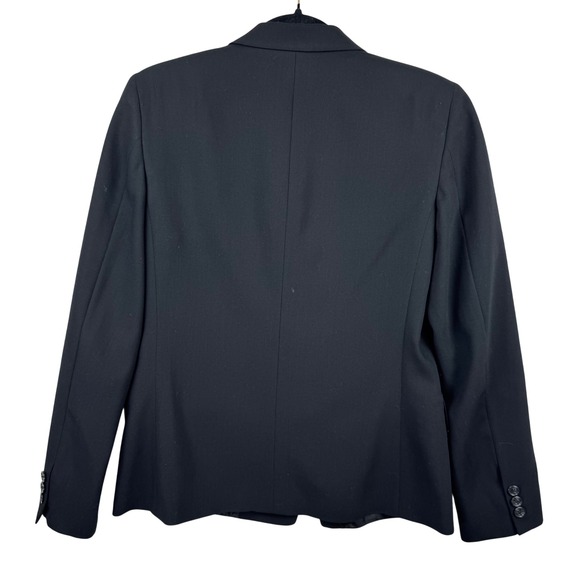 Brooks Brothers Blazer Jacket Petite Size 6 Black Wool Career Academia Business - Picture 8 of 16